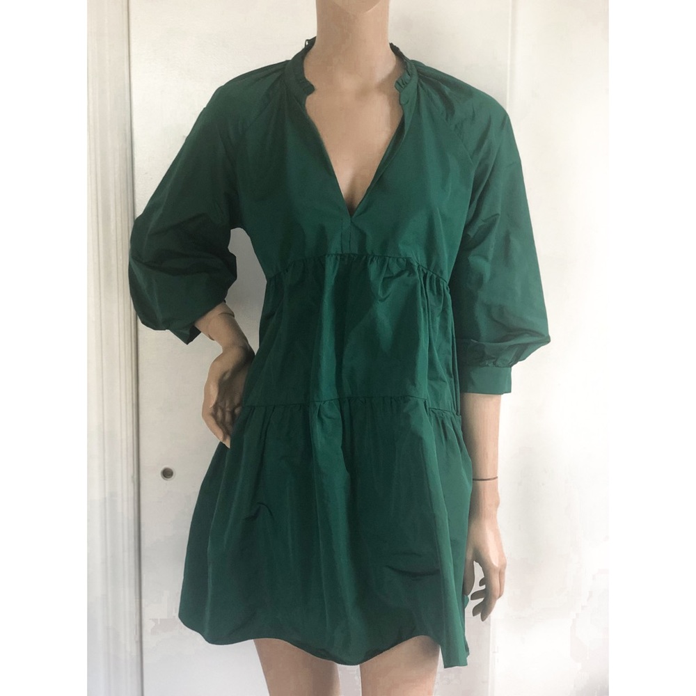 ZARA Voluminous Taffeta Mini Dress